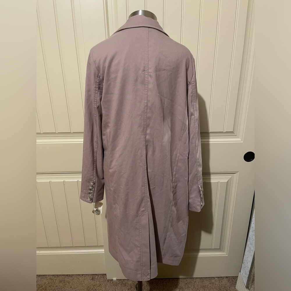 Free People Mauve Trench Coat - Picture 9 of 16